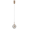 Wisząca lampa kula Velada PND-34381-1-HBR LED 5W 3000K złoty bursztynowy