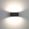 Kinkiet LAMPA ścienna GEMINI 5189113118 Lutec prostokątna OPRAWA metalowa LED 10W 3000K ogrodowa IP54 szara