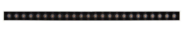 Szynowa oprawa Magneto Abigali LWQ-M05 LED 12W podłużna czarna 