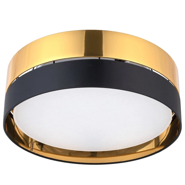 Sufitowa lampa metalowa Hilton 4180 TK Lighting okrągła czarna złota
