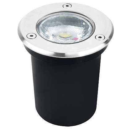 Zewnętrzna LAMPA gruntowa GAWRA 03247 Ideus okrągła OPRAWA najazdowa LED 6W 4000K wpust outdoor IP67 satyna