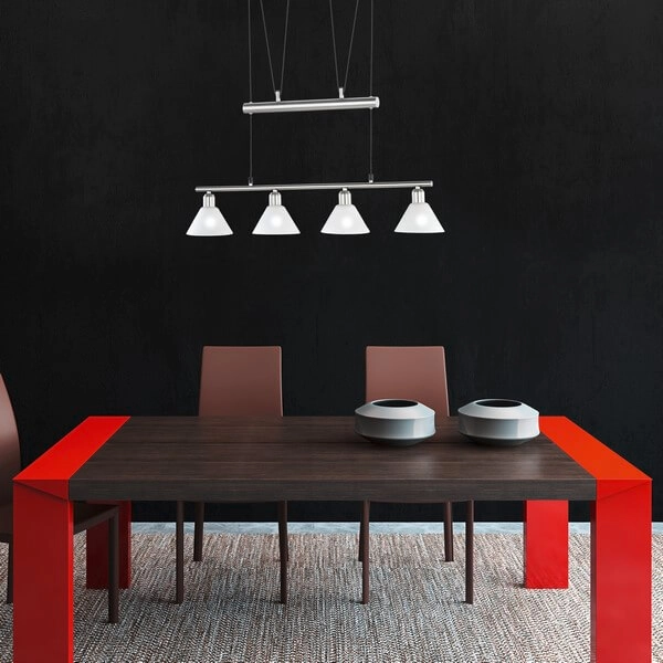 Lampa wisząca do salonu STAMINA 3751041-07 nad stół biała nikiel