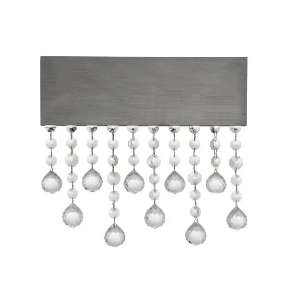 Kinkiet ścienny glamour OLEVIRA LE45150 LED 15W 3500K kryształy szare