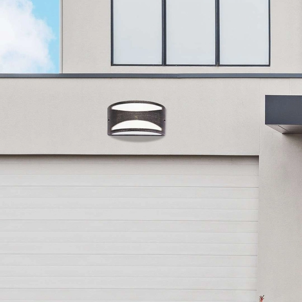 Elewacyjna LAMPA ścienna MANHATTAN 8510 Rabalux zewnętrzna OPRAWA półokrągła outdoor IP54 antyczne złoto