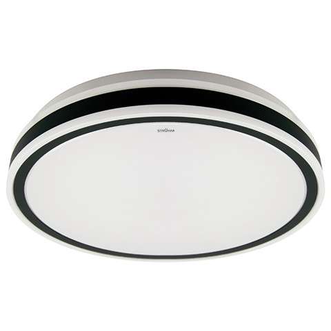 Okrągła LAMPA sufitowa AURELIA LED C 03776 Ideus plafon OPRAWA metalowa LED 48W 4000K natynkowa IP44 biała czarna