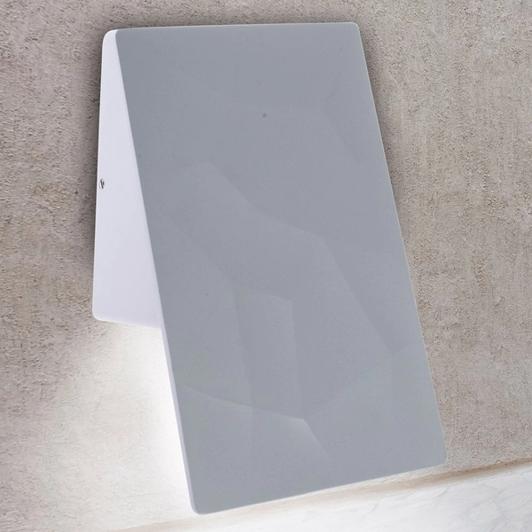 Zewnętrzna LAMPA ścienna CRACKS ML094 Milagro elewacyjna OPRAWA metalowa LED 10W 4000K outdoor IP44 biała