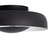 Okrągły plafon Portafortuna ABR-PPF20W LED 20W 3000K do sypialni czarny