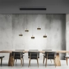 Opuszczana lampa wisząca góra-dół PURE FALLING RINGS czarna 2504-18 5x LED 8W 2200-5000K