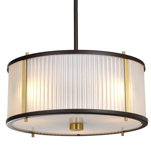 Żyrandol LAMPA wisząca Corona DL-CORONA-3P-BAB Elstead okrągła OPRAWA klasyczny zwis mosiądz brąz