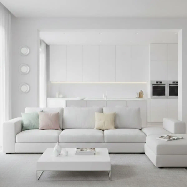 Kinkiet ścienny art deco DONUT ST-5072W biały szklany metalowy LED 6W do sypialni