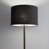 Podłogowa lampa do salonu AMARELA 11663 z tkaniny brązowa