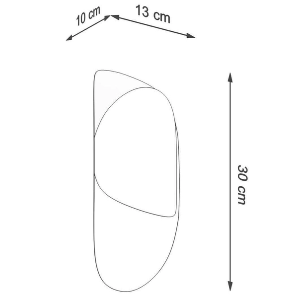 Czarna lampa ścienna SL.1063 metalowy kinkiet do sypialni