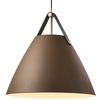 Zwisowa lampa do salonu Strap 84353009 Nordlux skandynawska brązowa