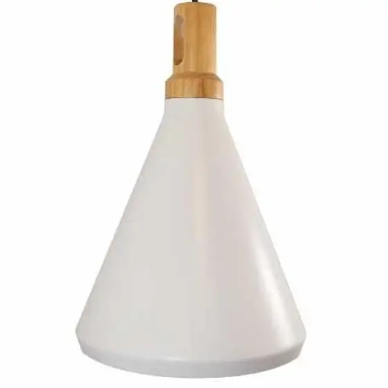 Kuchenna lampa wisząca Nordic woody ST-5097C Step biała drewno