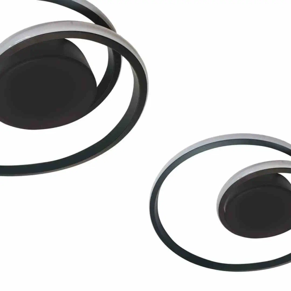 Pierścieniowy plafon FANTASY ML6412 LED 30W 4000K do salonu czarny