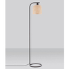 Podłogowa lampa TALITAS LE44513 ekologiczna eco naturalna czarna