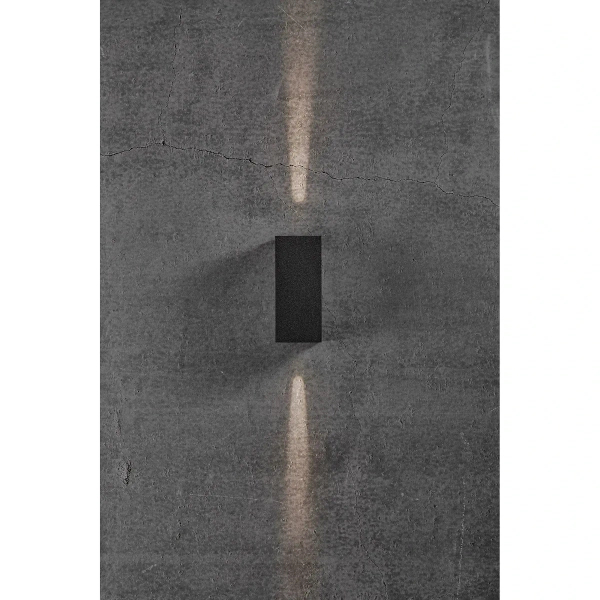 Prostokątna lampa na elewację Asbol 2019071003 LED 13,3W 3000K IP44 czarny