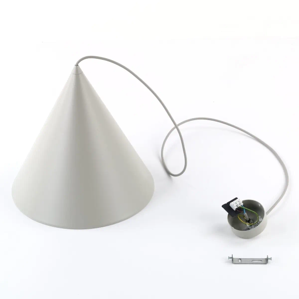 Wisząca lampa trójkątna CONO 10056 do salonu beżowy