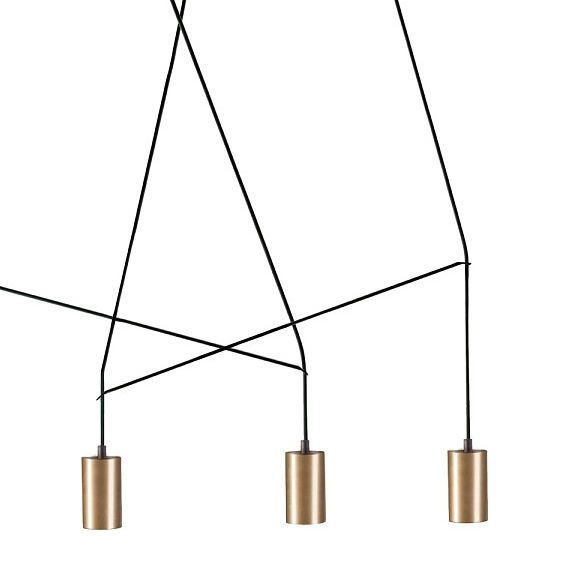 LAMPA wisząca IMBRIA 7955 Nowodvorski OPRAWA 6-punktowa zwis kable pająk czarny mosiądz