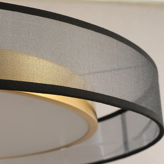 Okrągła lampa sufitowa Golden eye MDG60NW LED 60W 4000K srebrna mosiądz