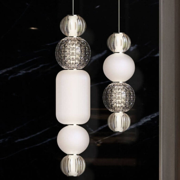 Lampa LED wisząca Collar P069PL-L17CH3K LED 17W 3000K okrągła przeźroczysta