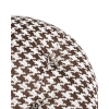 Nowoczesny bujany fotel w pepitke Fatty KH1501100351 beżowy