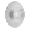 Okrągła lampa naścienna Sola LP-0105/1W WH do przedpokoju biały