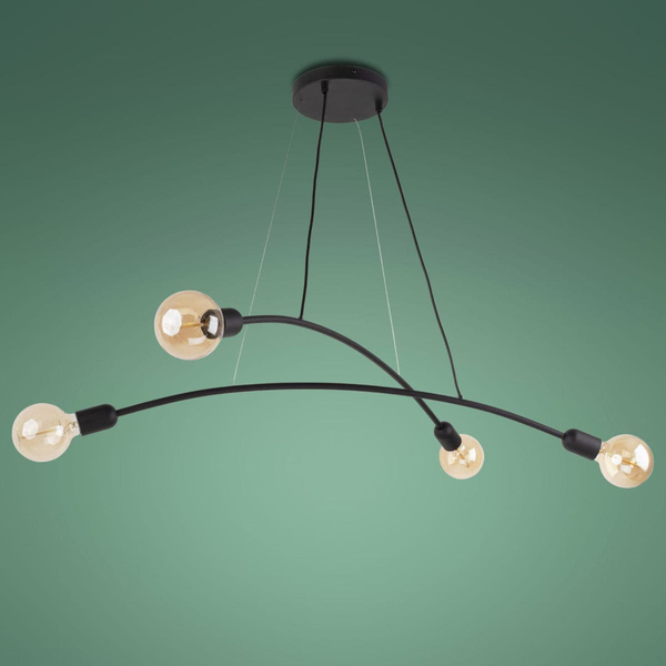 Pokojowa lampa wisząca kule Helix 2724 TK Lighting metalowa czarna