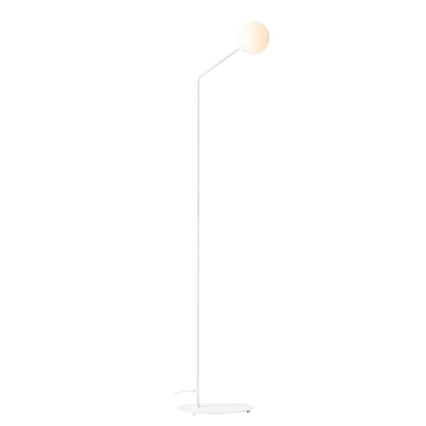 Lampa podłogowa Pure 1064A Aldex stojąca salonowa kula balls biała