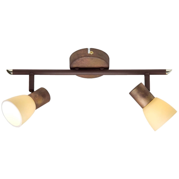 Metalowa lampa przysufitowa Luca 35813/56 miedziany biały