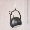 Wisząca lampa kulista Frandsen 100319 ball do holu czarna