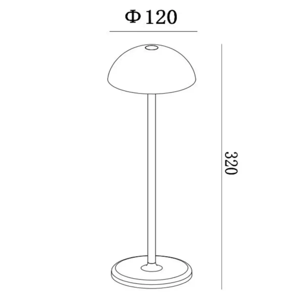 Zewnętrzna lampa stołowa JOY 15500/02/33 Lucide LED 1,5W 3000K IP54 zielona