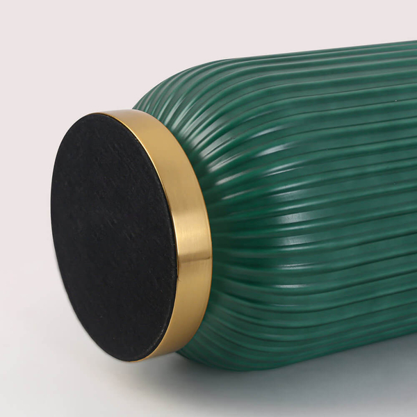 Abażurowa lampka stołowa Tamiza LP-1515/1T big green zielona złota