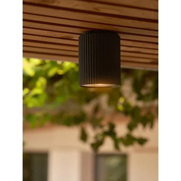Sufitowa lampa zewnętrzna Kyklop 2518316003 IP54 tubka czarny