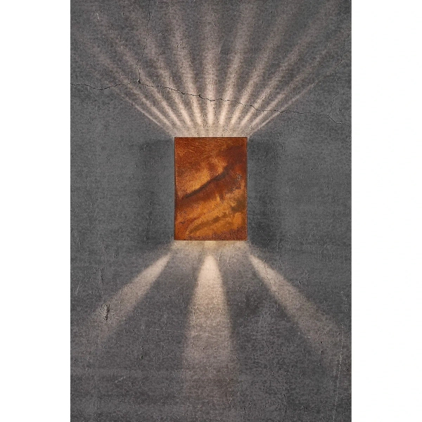 Przyścienna lampa zewnętrzna Fold 2019051038 LED 10,4W 3000K IP54 rdzawy