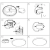 Plafon ledowy Spica R67851187 RL Light LED 18W 4000K IP44 szary biały