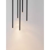 Wisząca lampa sople NOVENCIO LE45463 LED 15W 3000K metalowe czarne