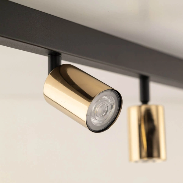 Natynkowa lampa na belce Top 5970 sopelki regulowane złota czarna