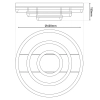 Okrągła lampa sufitowa Circulo 1403522 LED 58W 3000-6000K z pilotem czarny