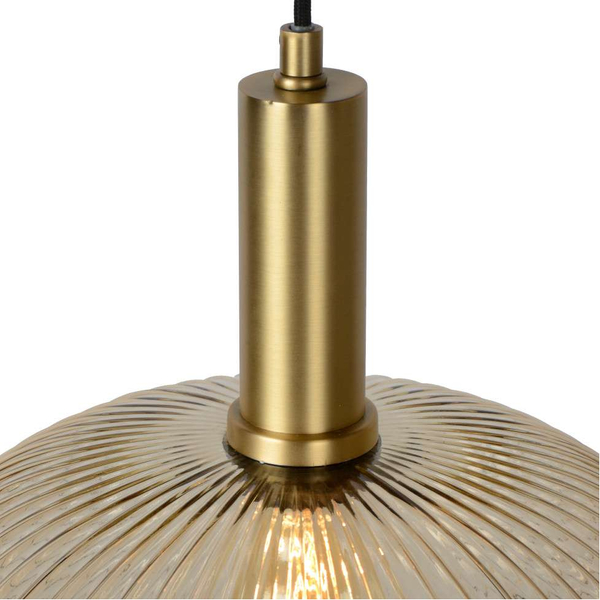 LAMPA wisząca MALOTO 45386/30/62 Lucide szklana OPRAWA loftowy zwis bursztynowy mosiądz