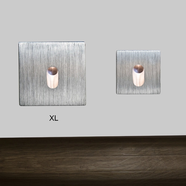 Oczko podtynkowe schodowe Lesel 001 XL 100102208 Elkim LED 1W 4000K srebrne