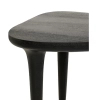 Stolik kawowy Laminar MM001501100341 czarny drewniany do salonu 48cm