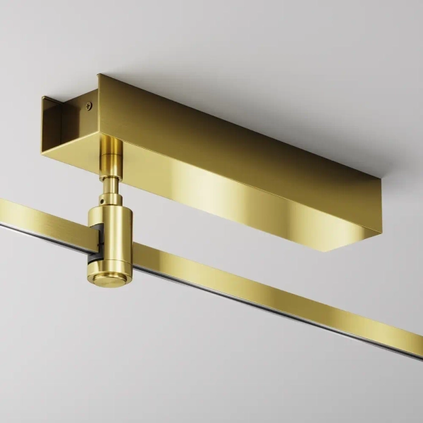 Podstawka sufitowa z zasilaczem magnetyczna Flanity TRA156C-BB1-BS mosiądz