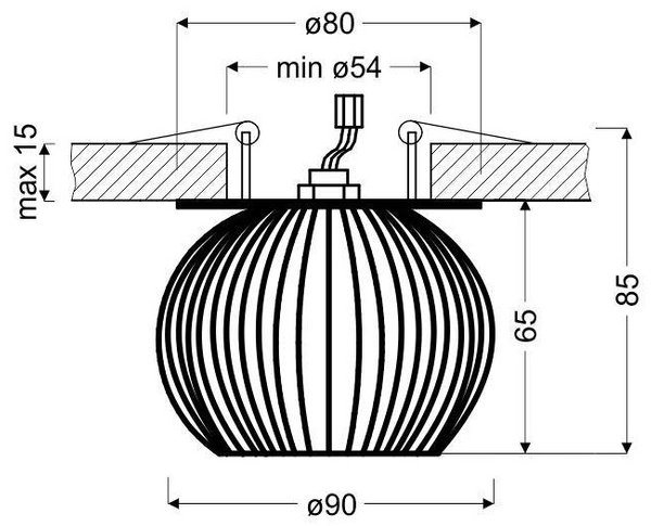 Biała lampa sufitowa 2268743 industrialna do przedpokoju druciak