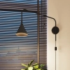 Lampa ścienna na wysięgniku NOX SL.1697 z wtyczką regulowana czarna
