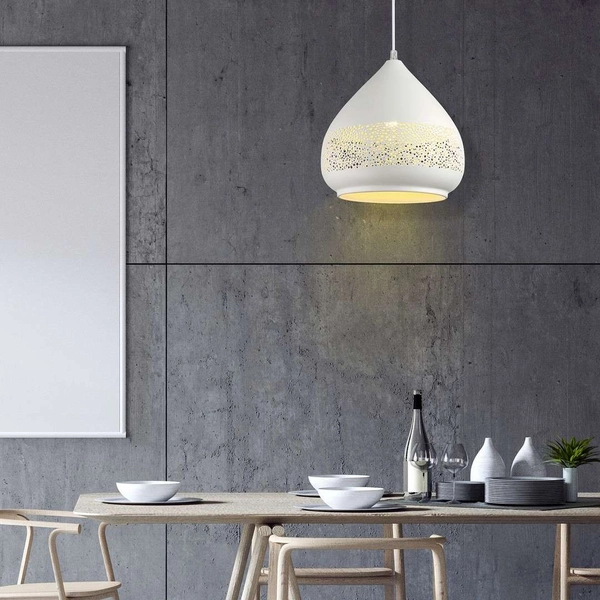 LAMPA wisząca KAIA 2279 Rabalux ażurowa OPRWA zwis vintage biały