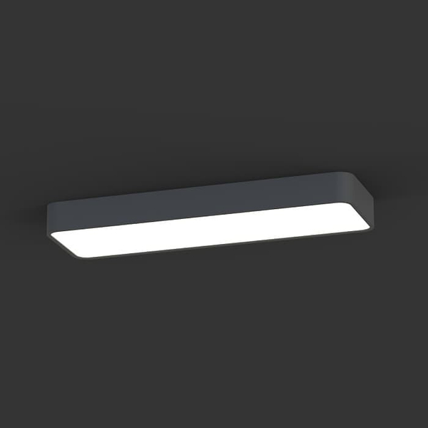 Prostokątna lampa sufitowa Soft Ceiling 7526 Nowodvorski metalowa grafitowa