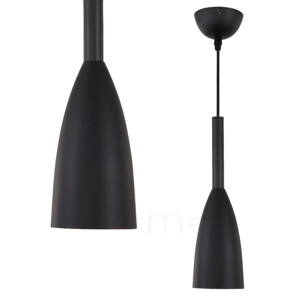 LAMPA wisząca SOLIN LP-181/1P BK Light Prestige metalowa OPRAWA zwis czarny