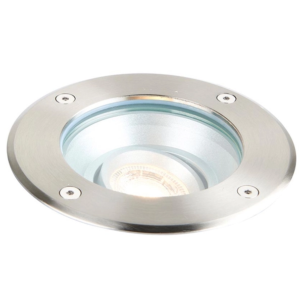 Podtynkowa lampa metalowa Pillar 99550 okrągłe oczko chrom