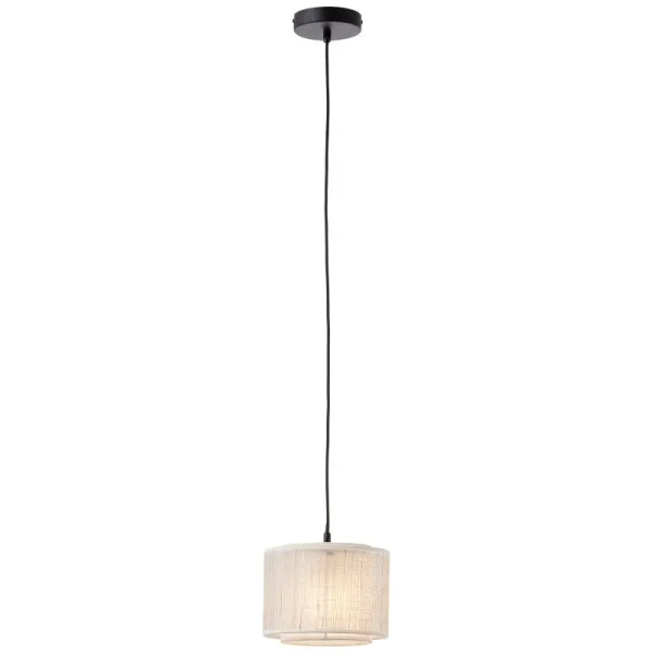 Wisząca lampa papierowa Odar 99481/09 nad stół czarna beżowa